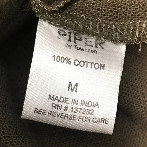 Piper By Townsen BEI OLIVE embroidered Romper M - Picture 11 of 12